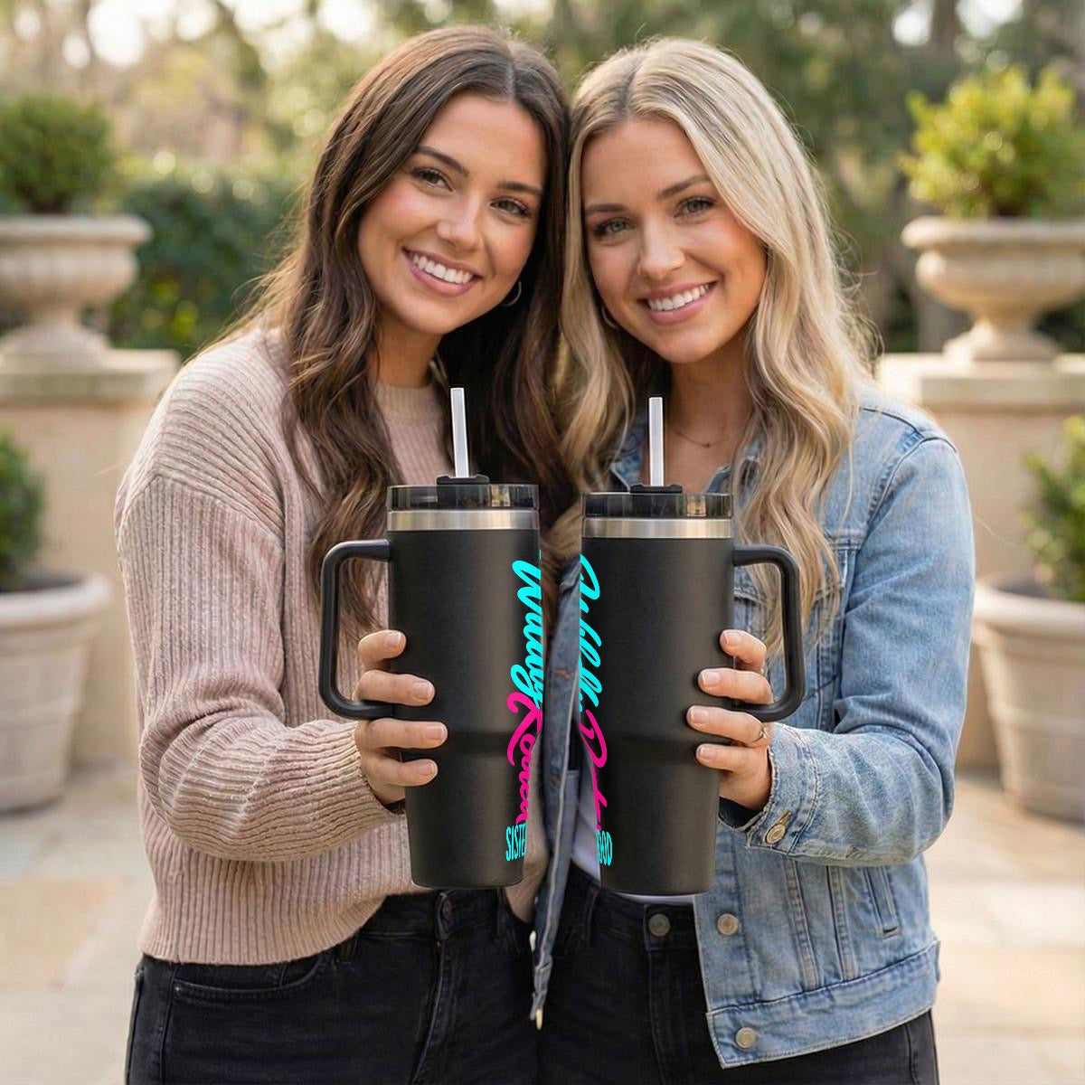 40 oz Tumbler With Handle Printed in USA