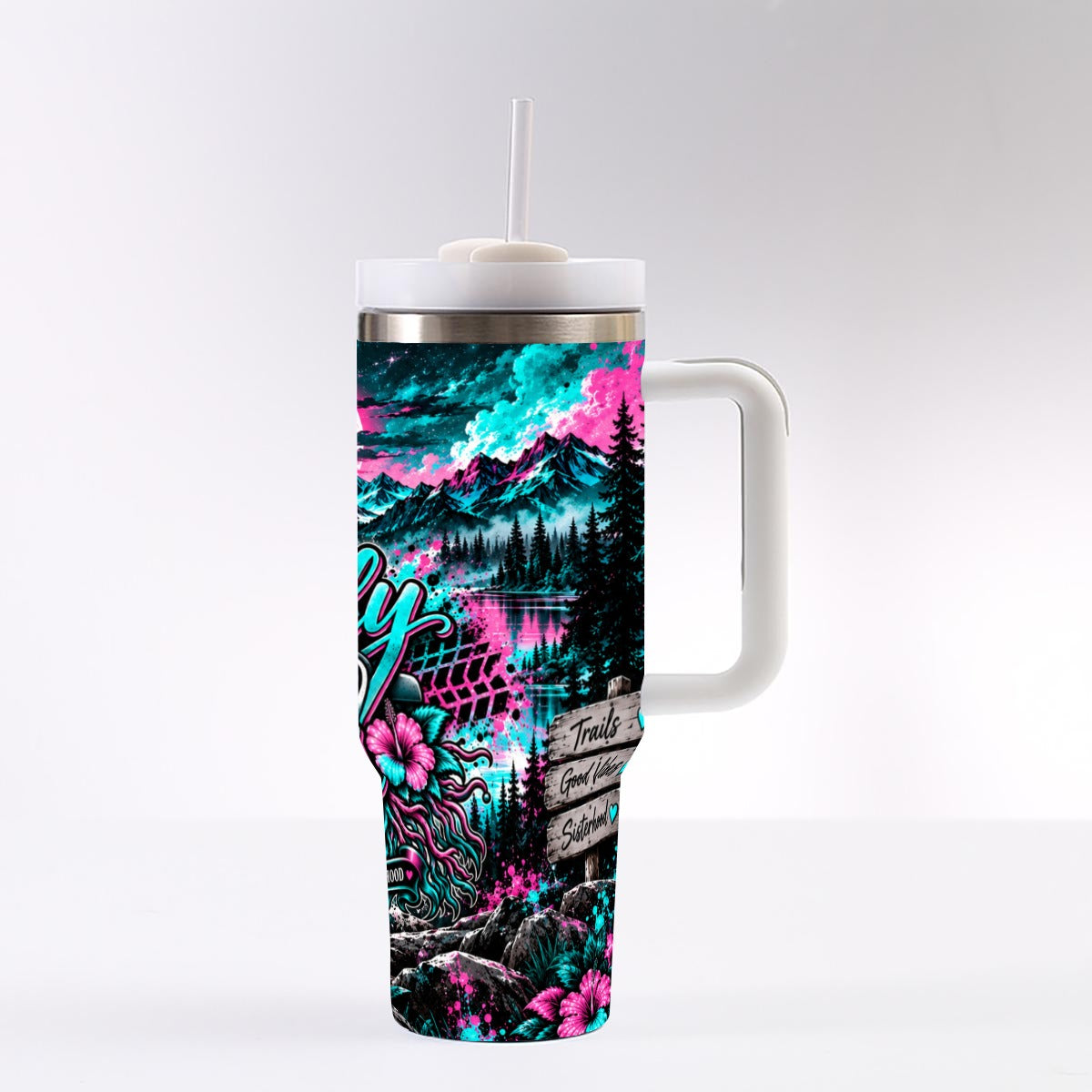 40 oz Tumbler With Handle Printed in USA